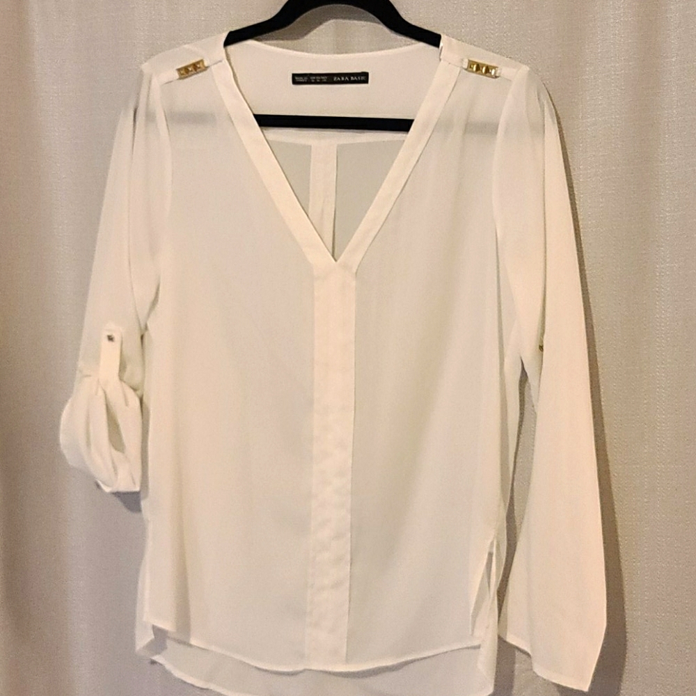 White Zara blouse